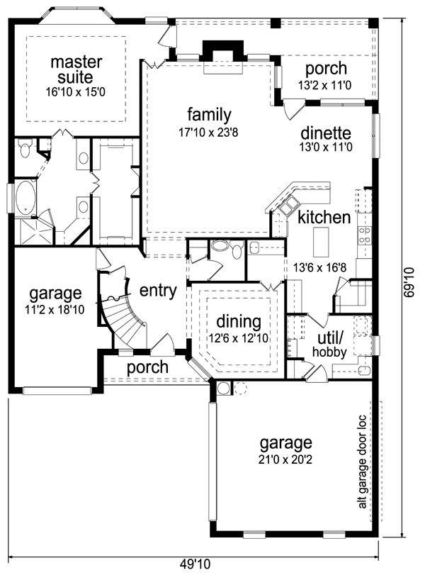 European Tudor Level One of Plan 88692