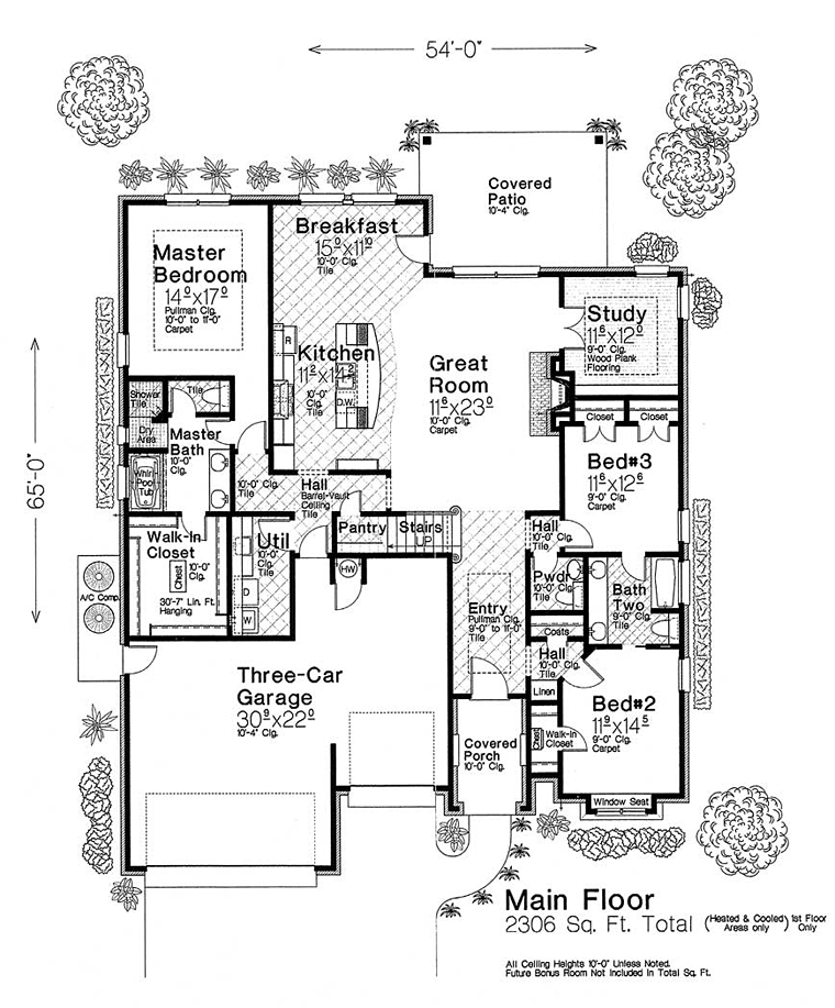 Craftsman European French Country Level One of Plan 89402