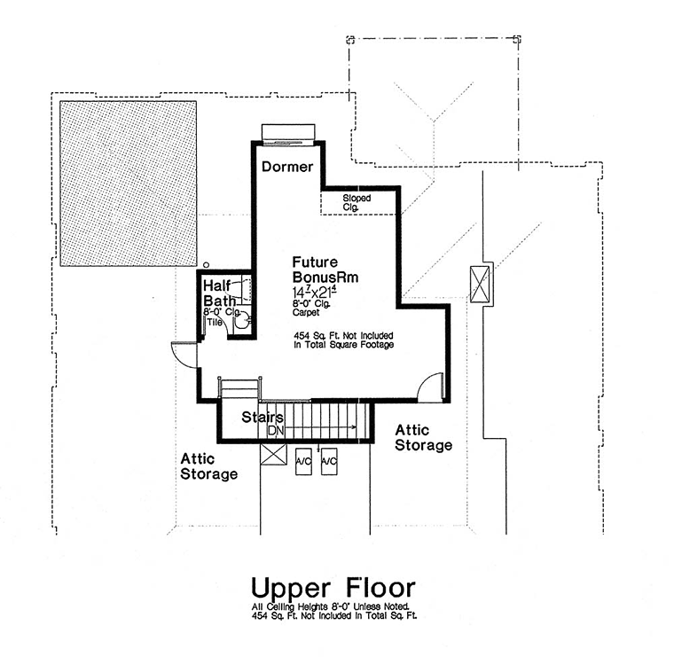 Craftsman European French Country Level Two of Plan 89402