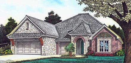 Craftsman European French Country Elevation of Plan 89402