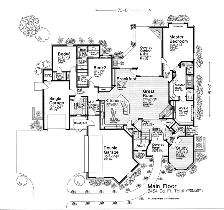 Country European French Country Level One of Plan 89412