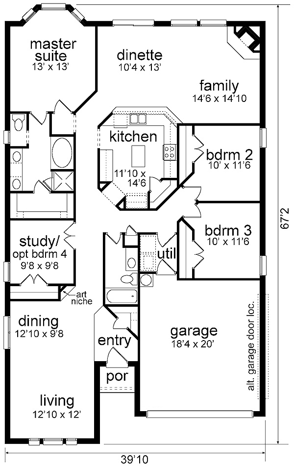 Traditional Level One of Plan 89804