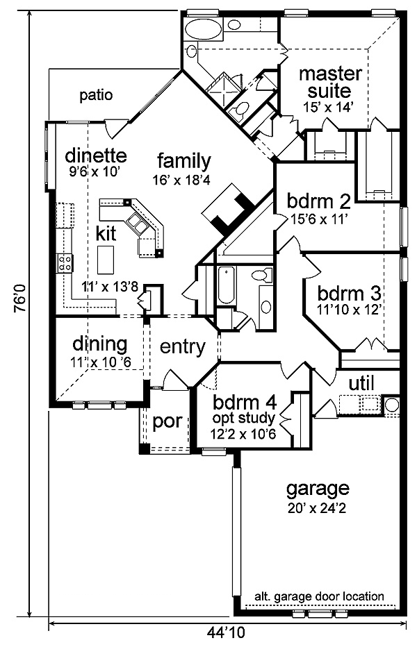 Traditional Level One of Plan 89807