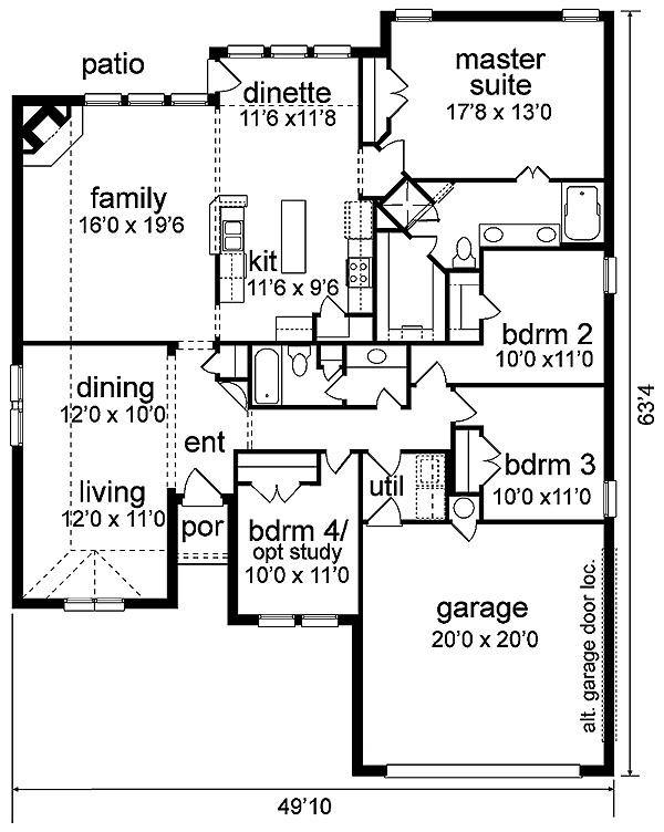 Traditional Level One of Plan 89810