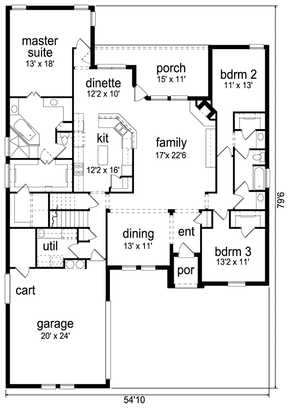 Traditional Level One of Plan 89811