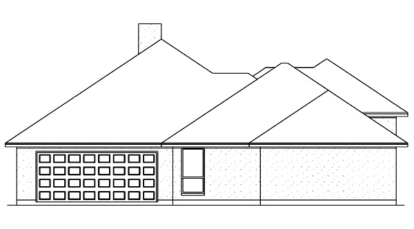 Florida Mediterranean Rear Elevation of Plan 89839