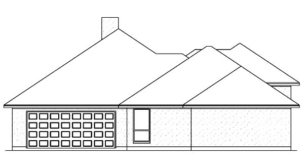 Florida Mediterranean Rear Elevation of Plan 89840