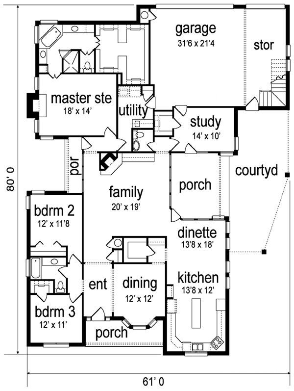 Cape Cod Country Level One of Plan 89847