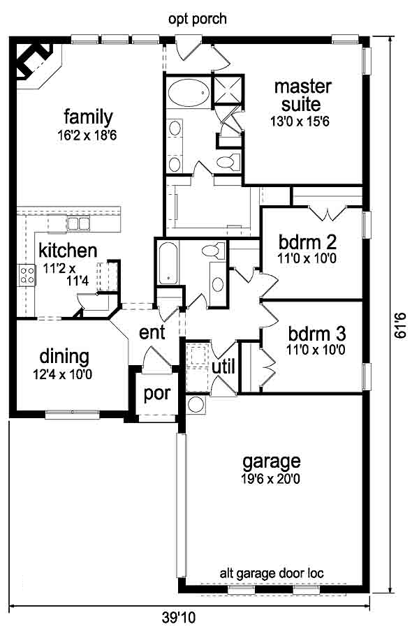 Traditional Level One of Plan 89887