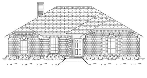 House Plan 89888 Elevation