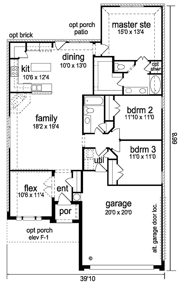 Country Traditional Level One of Plan 89901