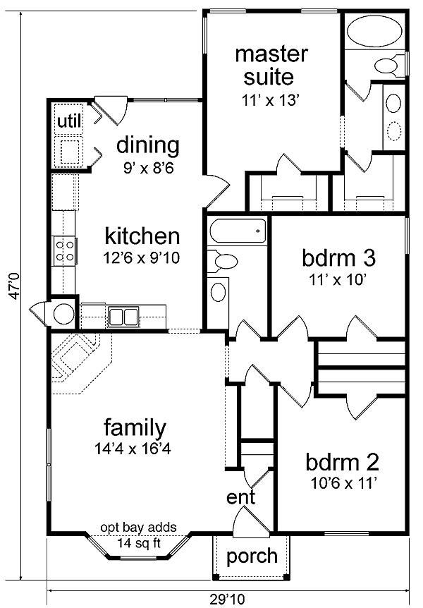 Traditional Level One of Plan 89911