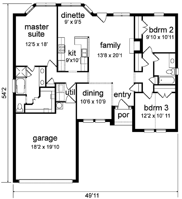 Traditional Level One of Plan 89926