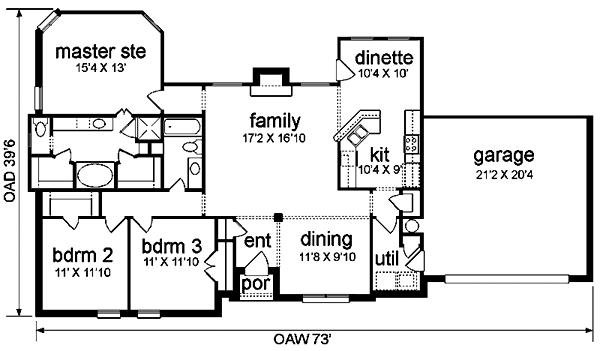 Traditional Level One of Plan 89928