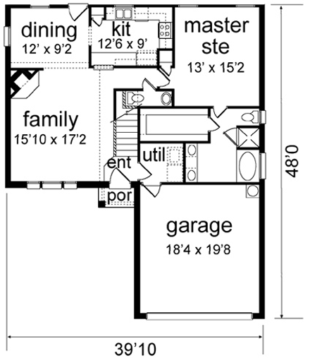 Traditional Level One of Plan 89935