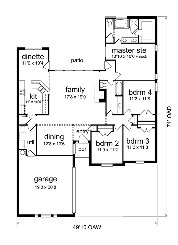 Traditional Level One of Plan 89937