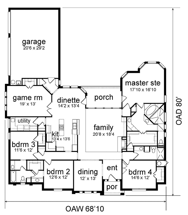 European Victorian Level One of Plan 89959