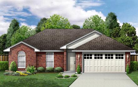 Traditional Elevation of Plan 89966