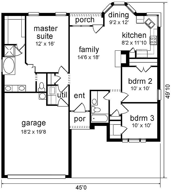 European Traditional Level One of Plan 89970