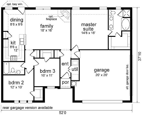 Traditional Level One of Plan 89974