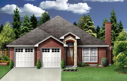 House Plan 89975 Elevation