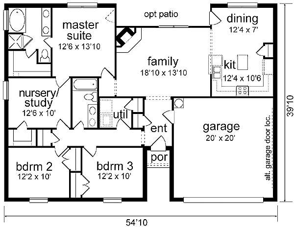 Traditional Level One of Plan 89981