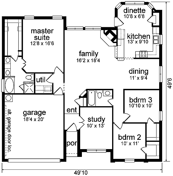 Traditional Level One of Plan 89991