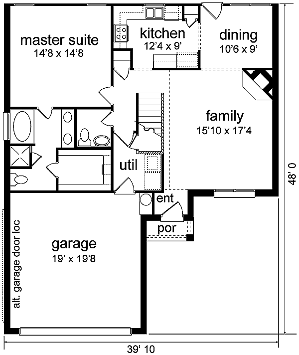 Contemporary Traditional Level One of Plan 89992