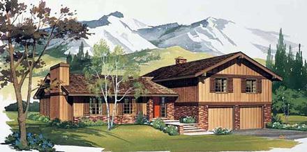 Ranch Retro Traditional Elevation of Plan 90202