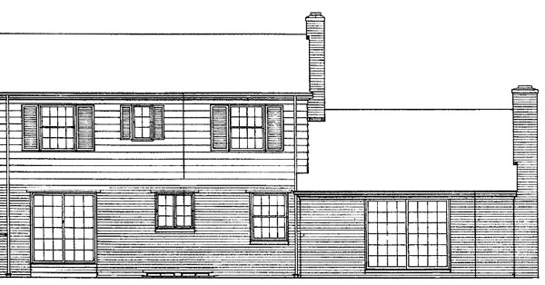  Rear Elevation of Plan 90213