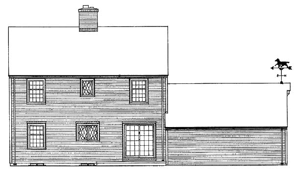  Rear Elevation of Plan 90216