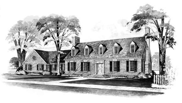 House Plan 90219 Elevation