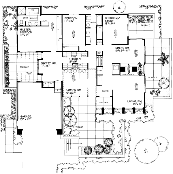 Contemporary Level One of Plan 90224