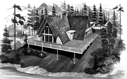 A-Frame Elevation of Plan 90233