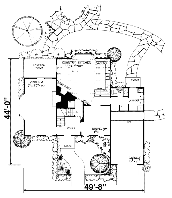 Cape Cod Country Level One of Plan 90244