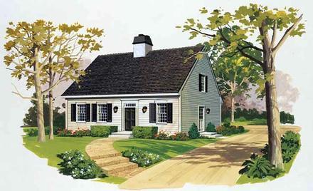 Cape Cod Elevation of Plan 90245