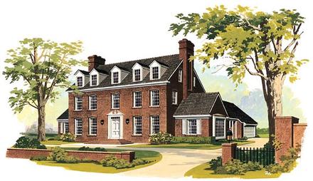 Colonial Elevation of Plan 90246
