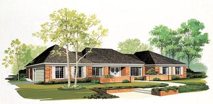 One-Story Ranch Elevation of Plan 90247