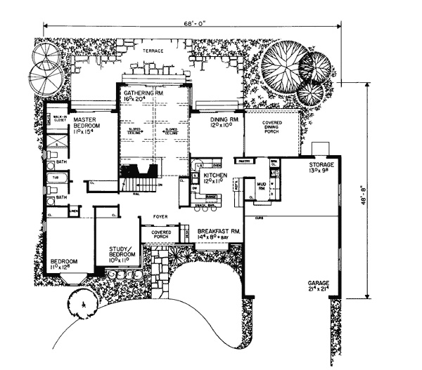 Ranch Level One of Plan 90248