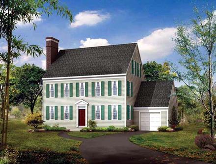 Colonial Elevation of Plan 90253