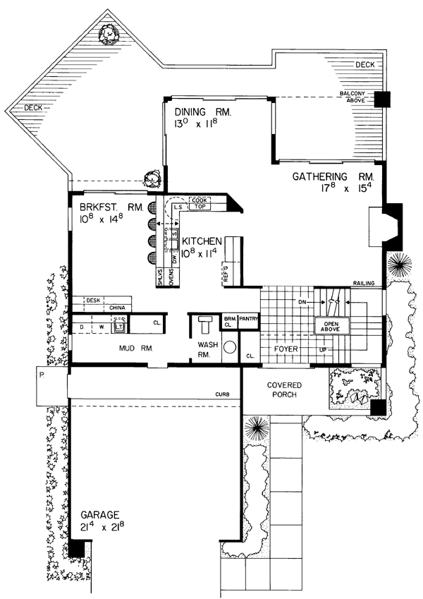 Contemporary Level One of Plan 90255