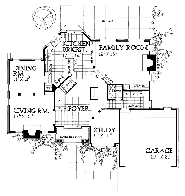 Contemporary Level One of Plan 90262