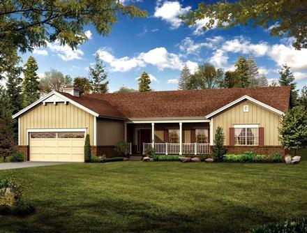 Country Ranch Elevation of Plan 90274