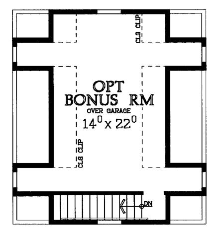 House Plan 90277 Second Level Plan