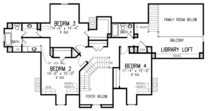 Cape Cod Colonial Level Two of Plan 90320