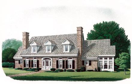 Cape Cod Colonial Elevation of Plan 90320