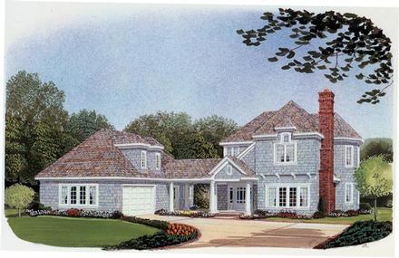 Country Craftsman Elevation of Plan 90332