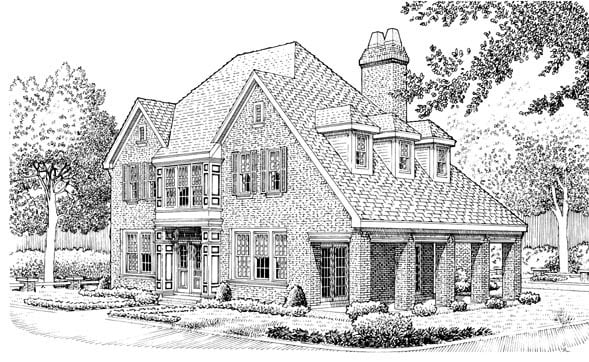 Plan 90337 | European Style with 3 Bed, 3 Bath, 2 Car Garage