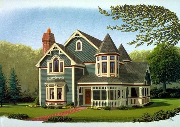 House Plan 90342 Elevation