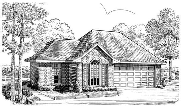 House Plan 90346 Elevation